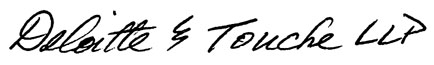 Deloitte and Touche LLP